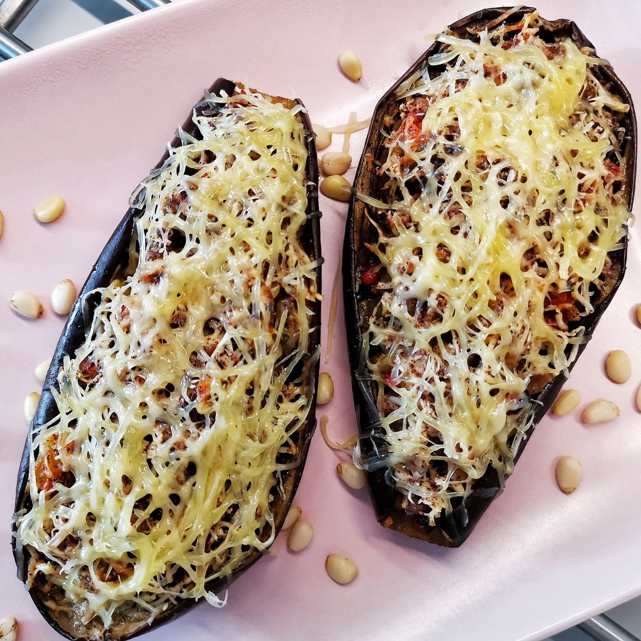 Фаршированные баклажаны с пикантной начинкой