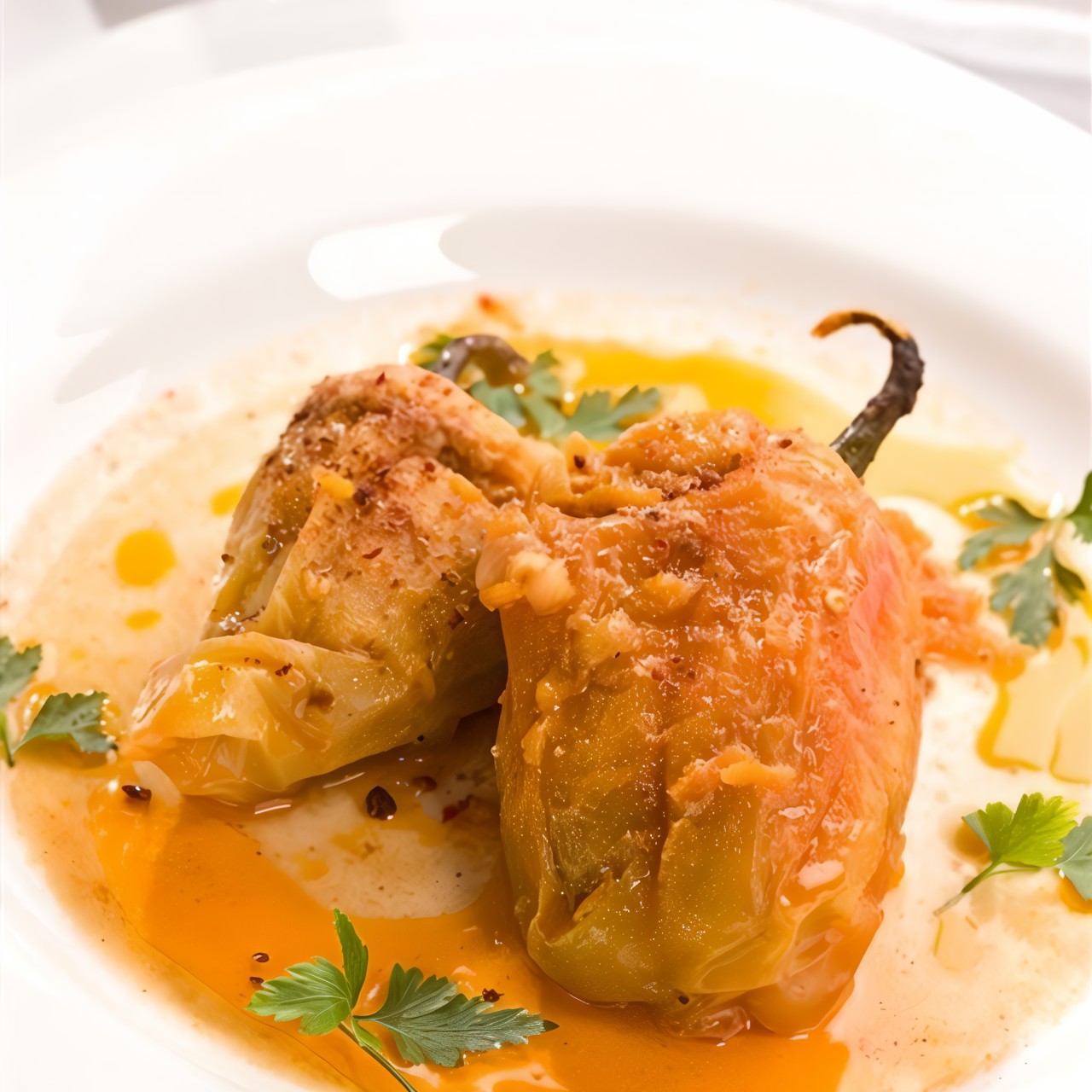 Фаршированные перцы с мясом и сыром