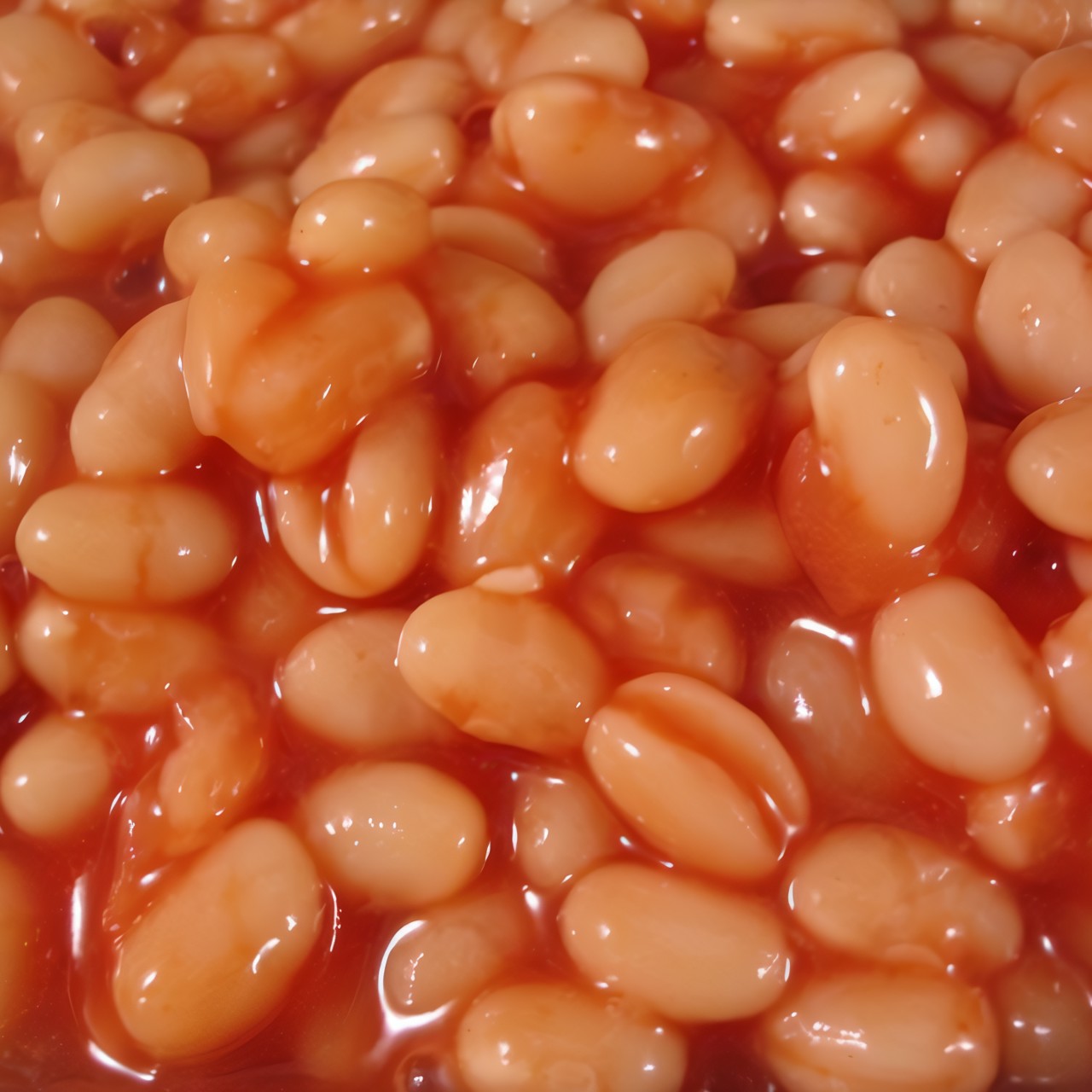 Фасоль с томатами и беконом