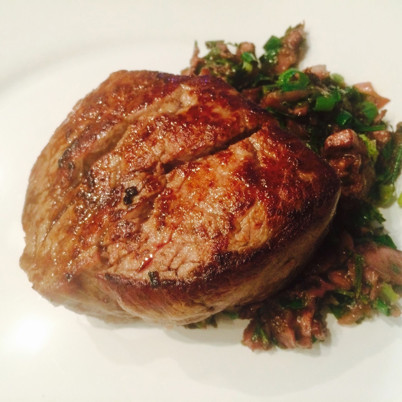 Филе миньон с грибным соусом