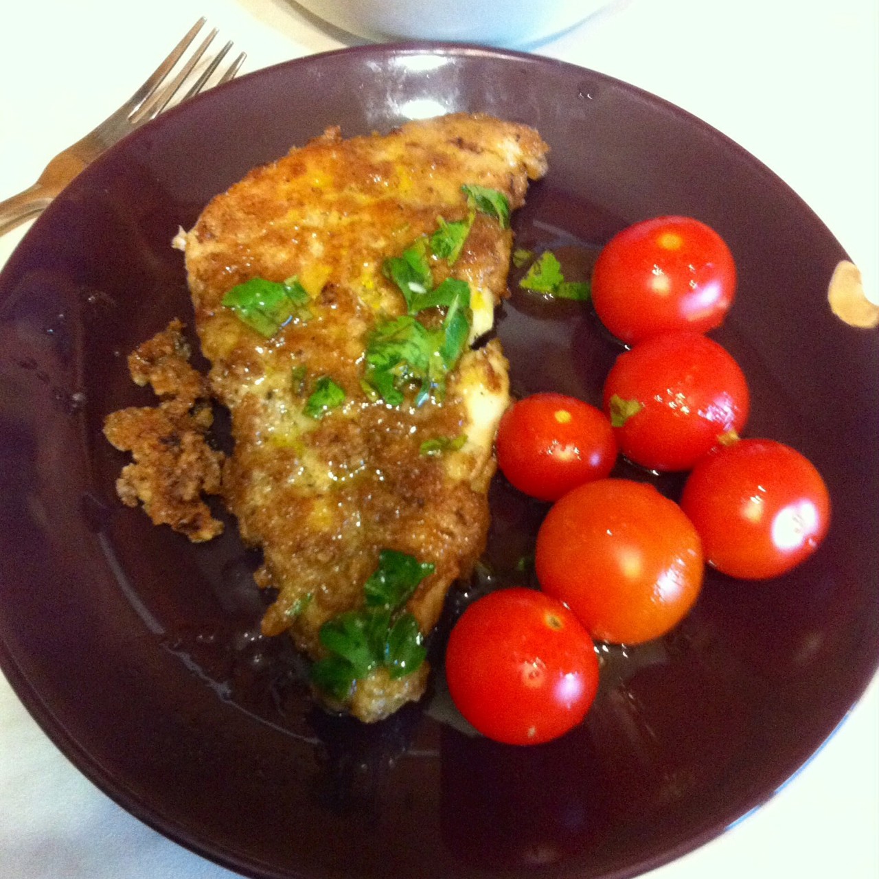 Филе судака в орехово-сырной панировке