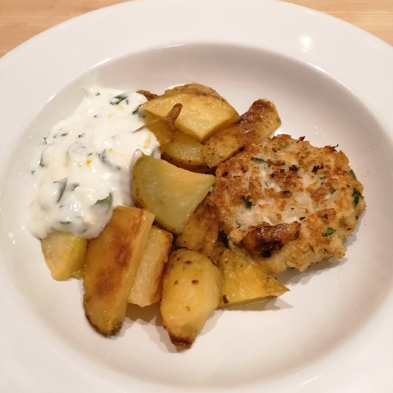 Фишкейки с цитрусовым тартаром