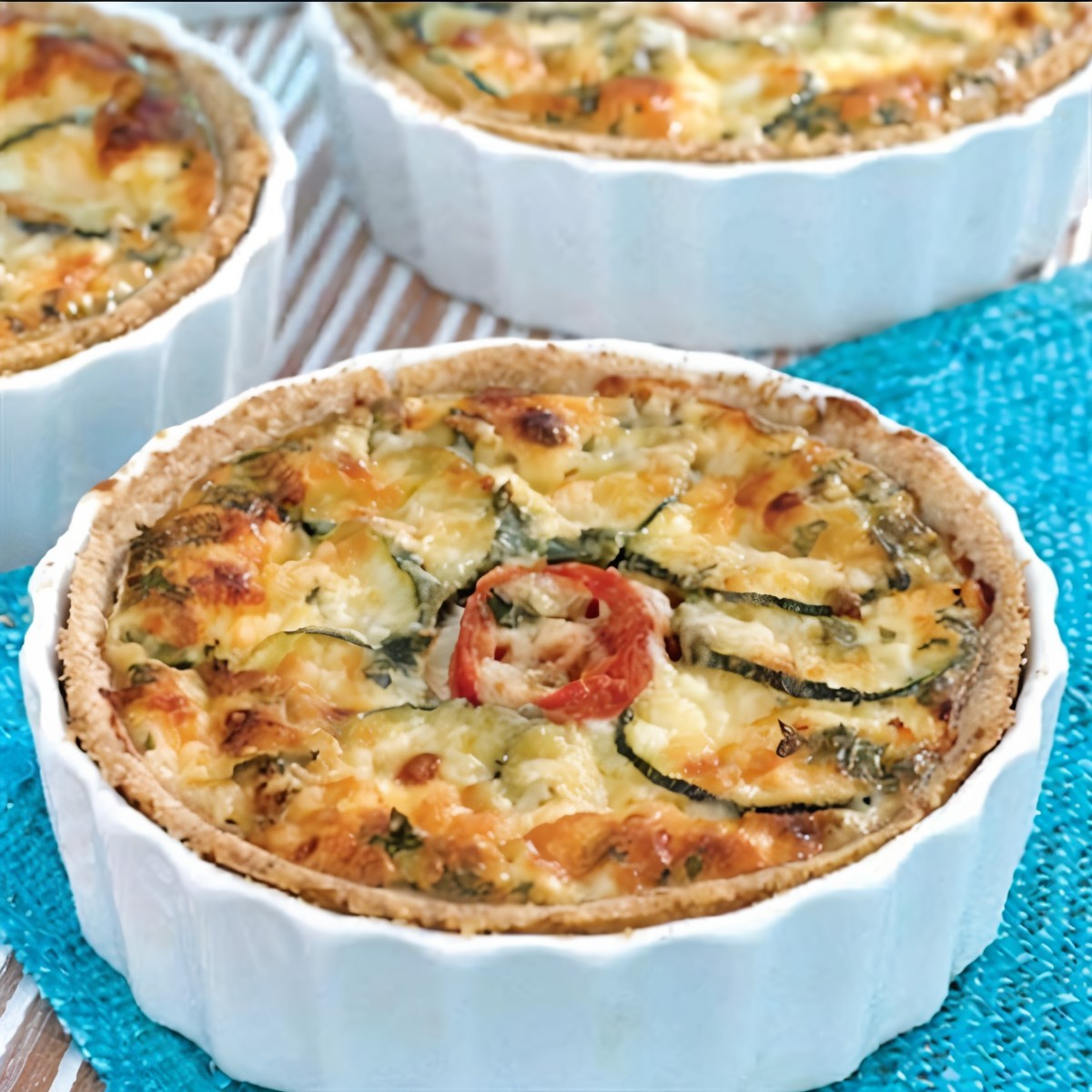 Фланлеты из помидора и кабачка