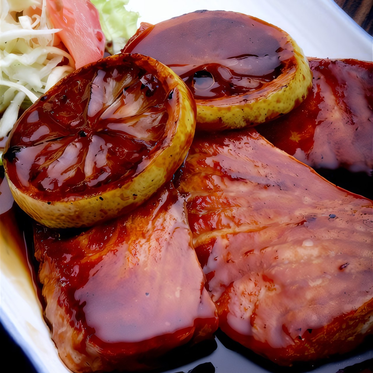 Форель на пару с клюквенно-медовым соусом