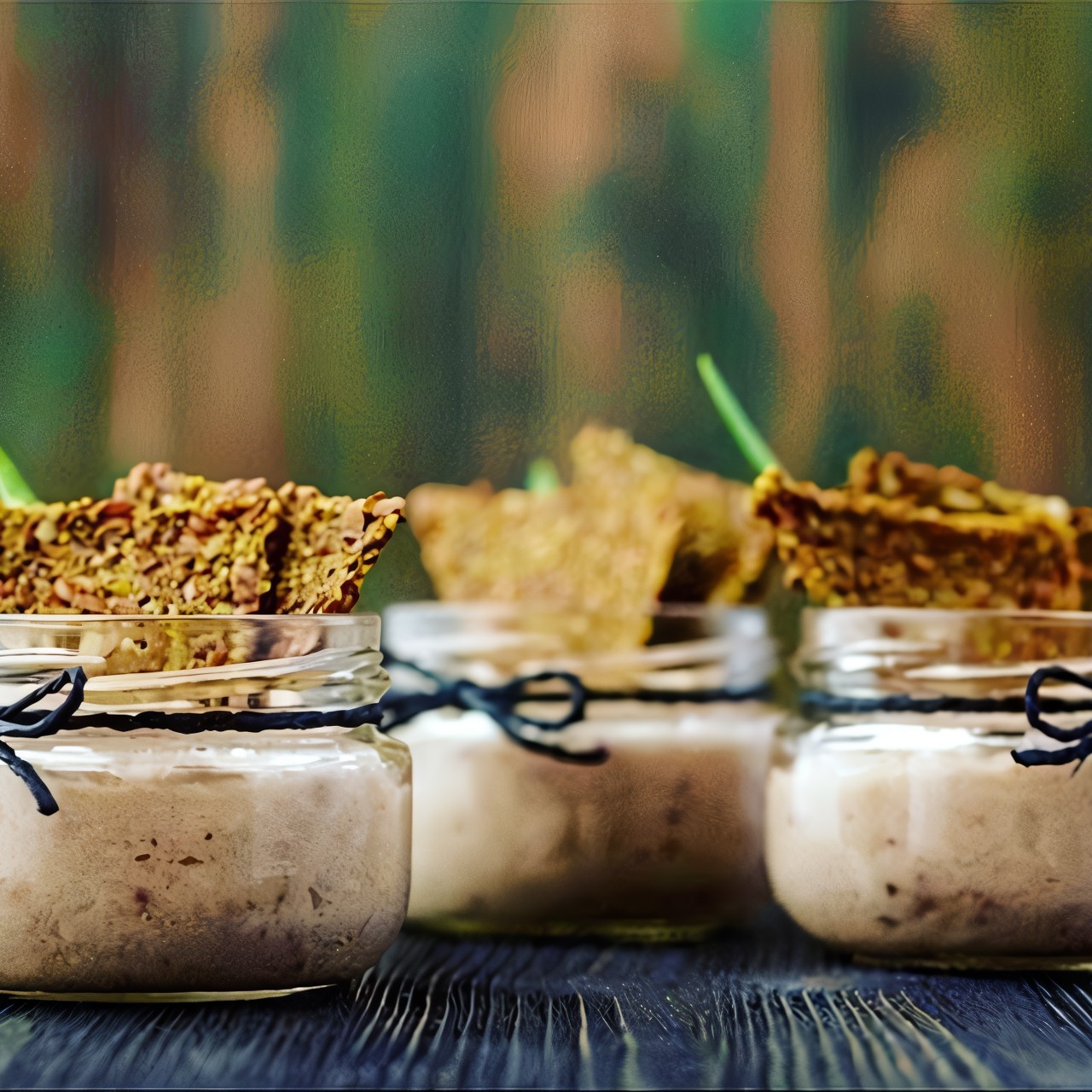 Форшмак с льняным хлебцем в баночке