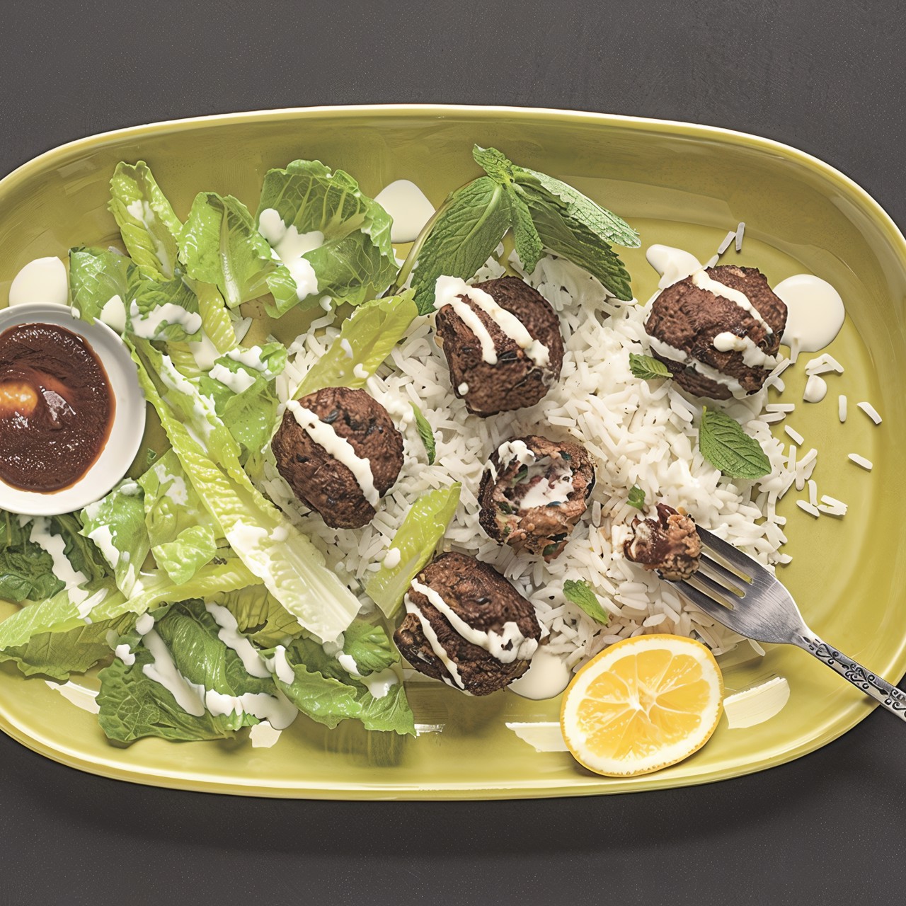 Фрикадельки с нью-йоркским уличным соусом