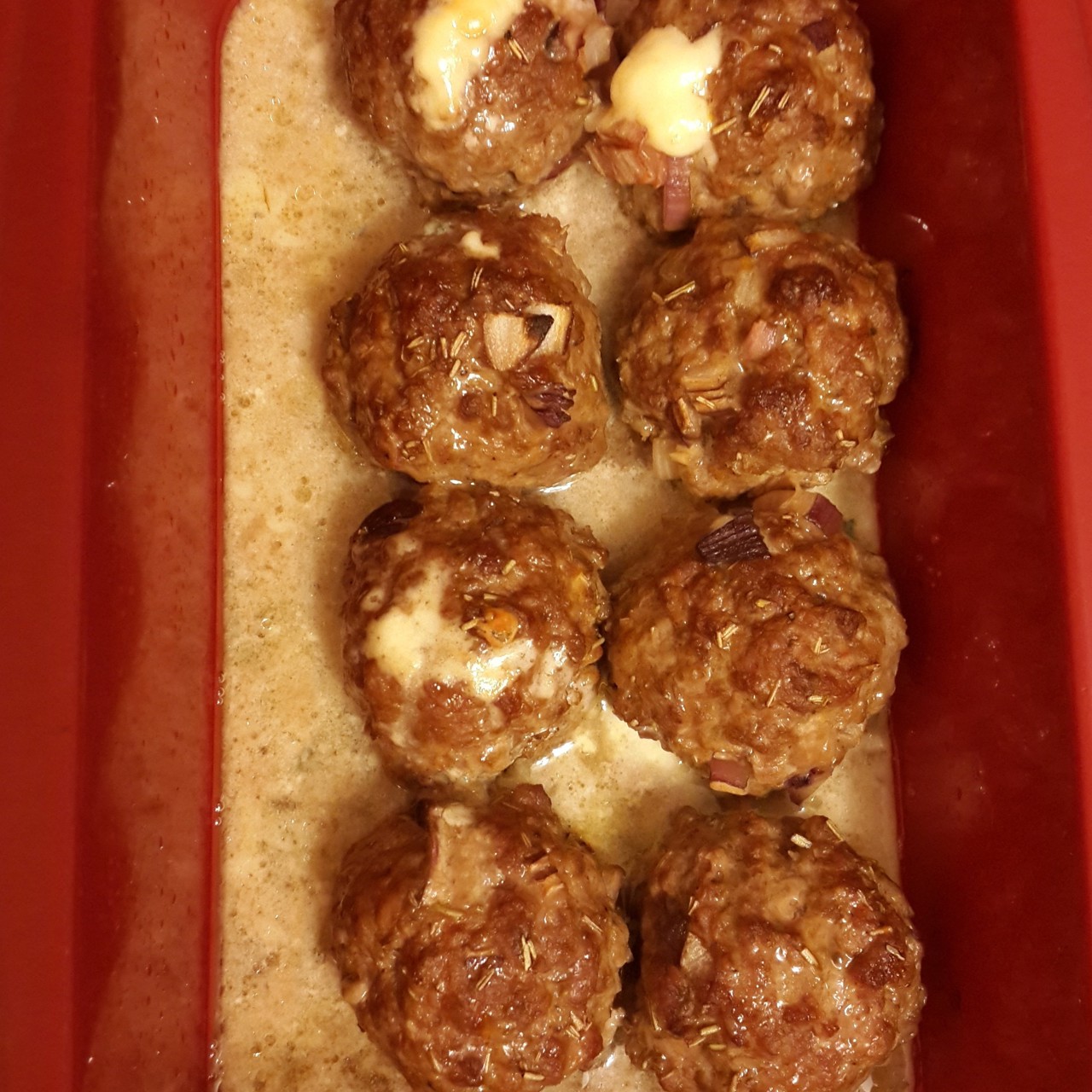 Фрикадельки с сыром дор-блю и фетой