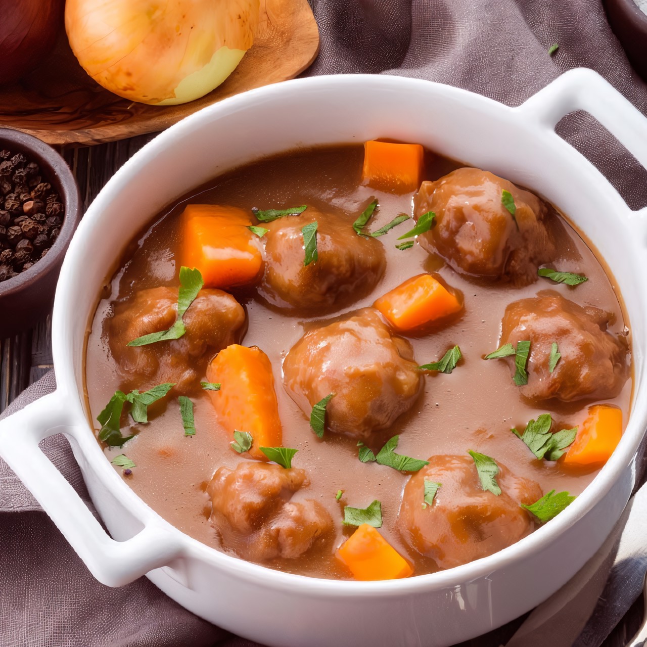 Фрикадельки в хлебном соусе