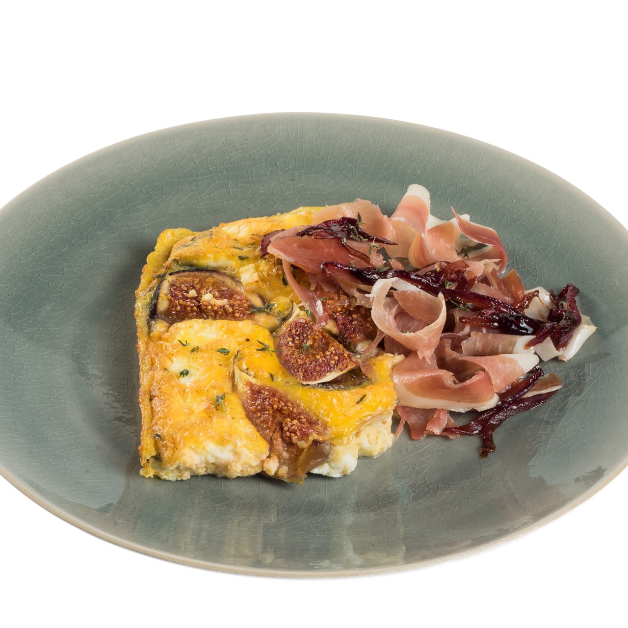 Фриттата с инжиром и прошутто