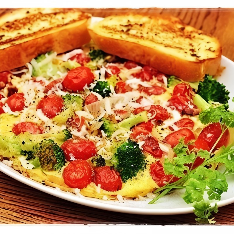 Фриттата с жареным чили