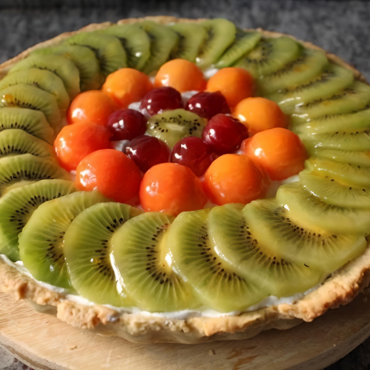 Фруктовый тарт с кремом шантильи