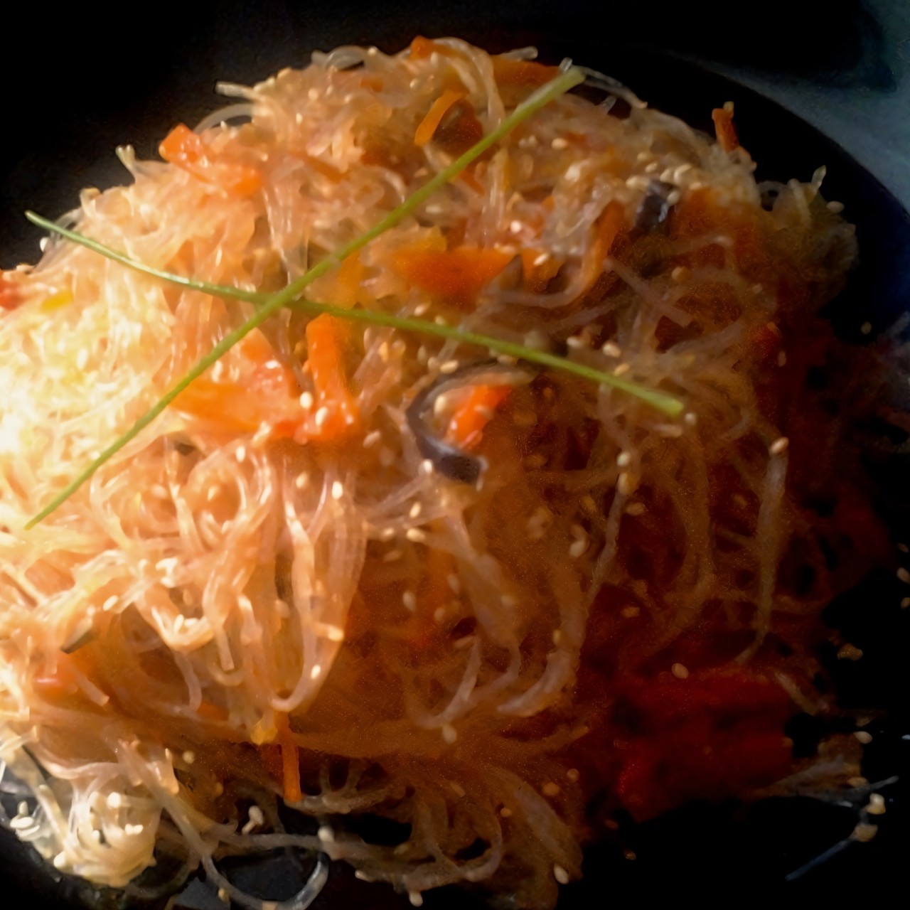 Фунчоза с сезонными овощами