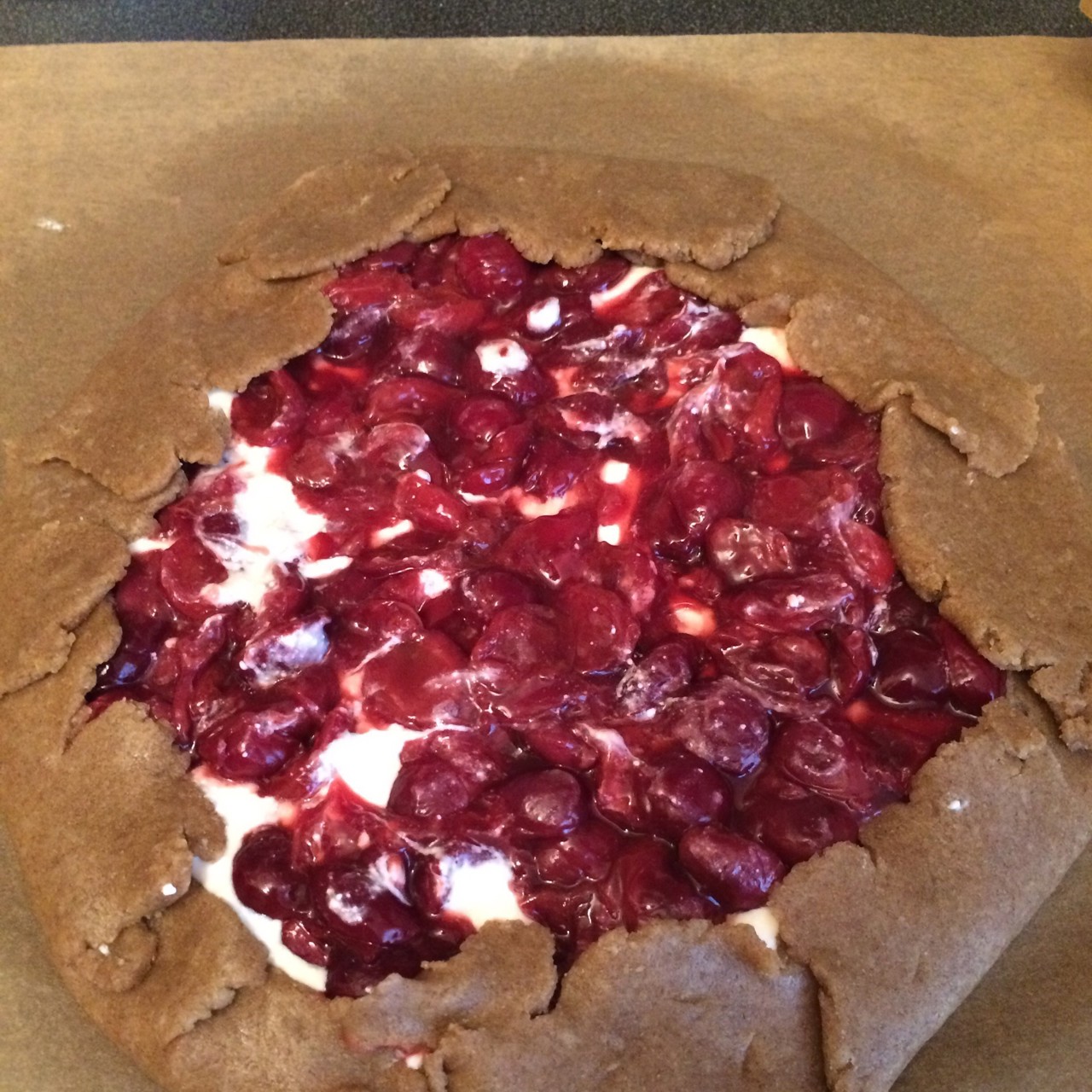 Галета с творогом и вишней