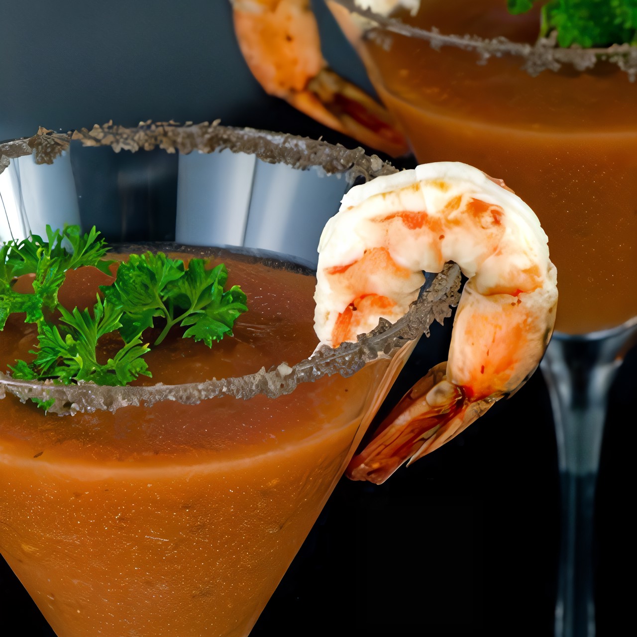 Гаспачо с креветками