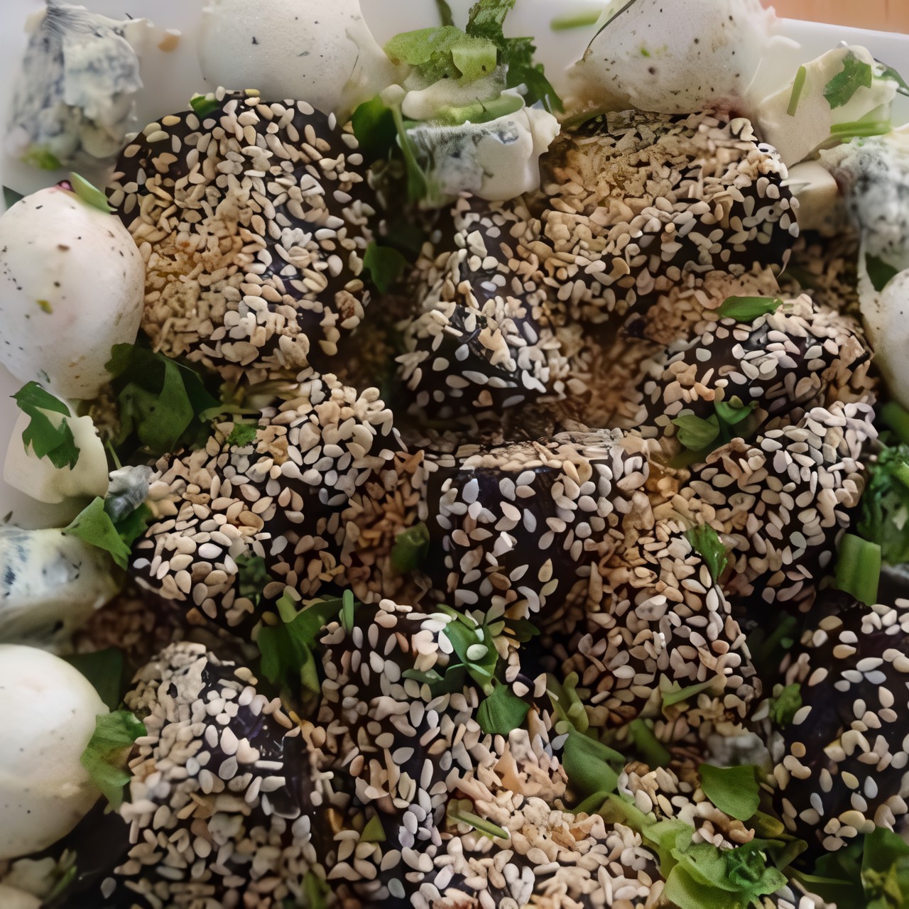 Глазированная свекла в бальзамическом уксусе с благородным сыром