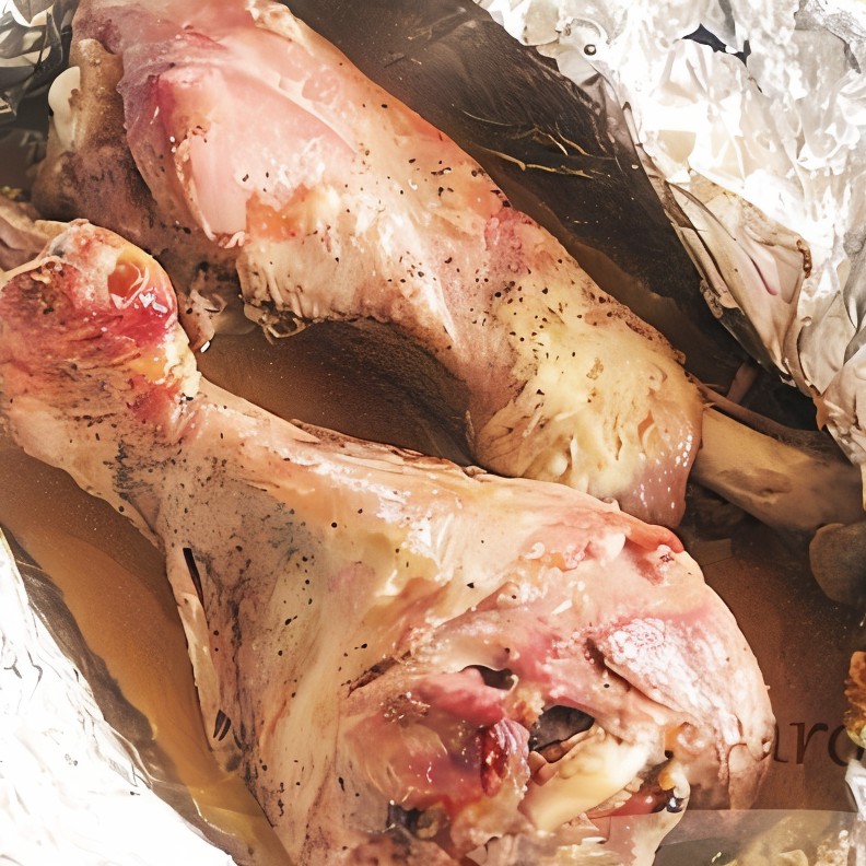 Голень индейки в лимонно-соевом маринаде