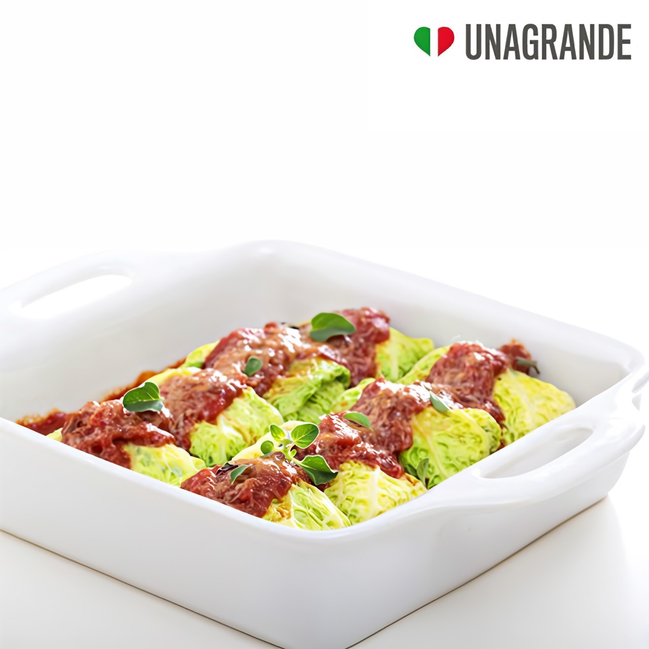 Голубцы из савойской капусты с рикоттой Unagrande и шпинатом