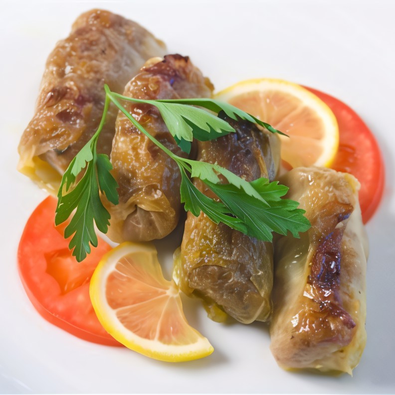 Голубцы с грибами и яйцами