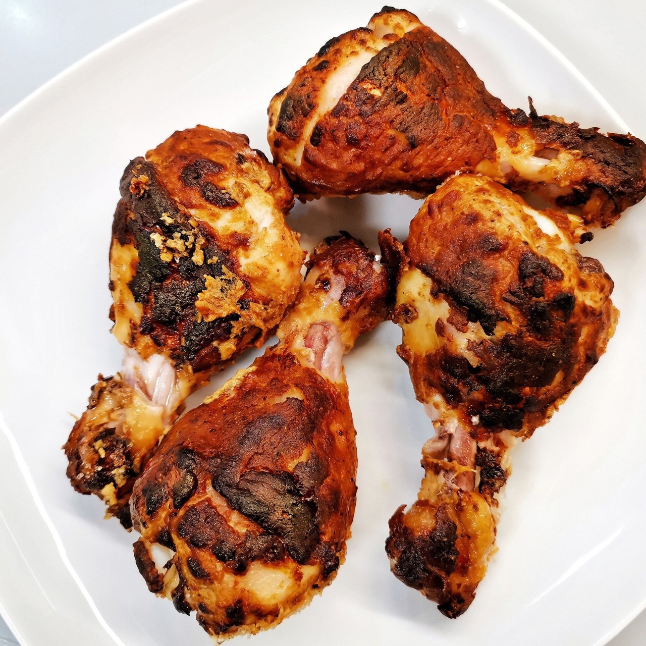 Горчичные куриные ножки, запеченные на соли