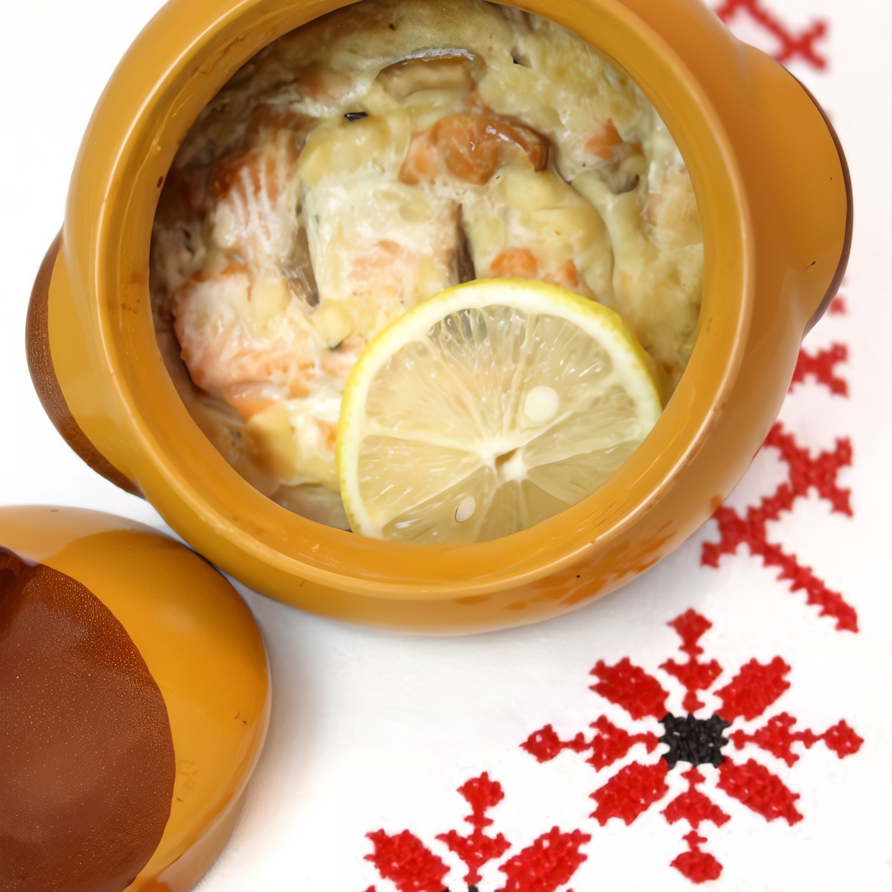 Горячая закуска с лососем