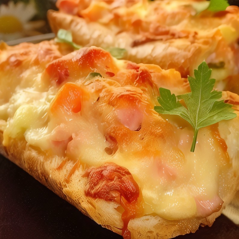 Горячая закуска в багете