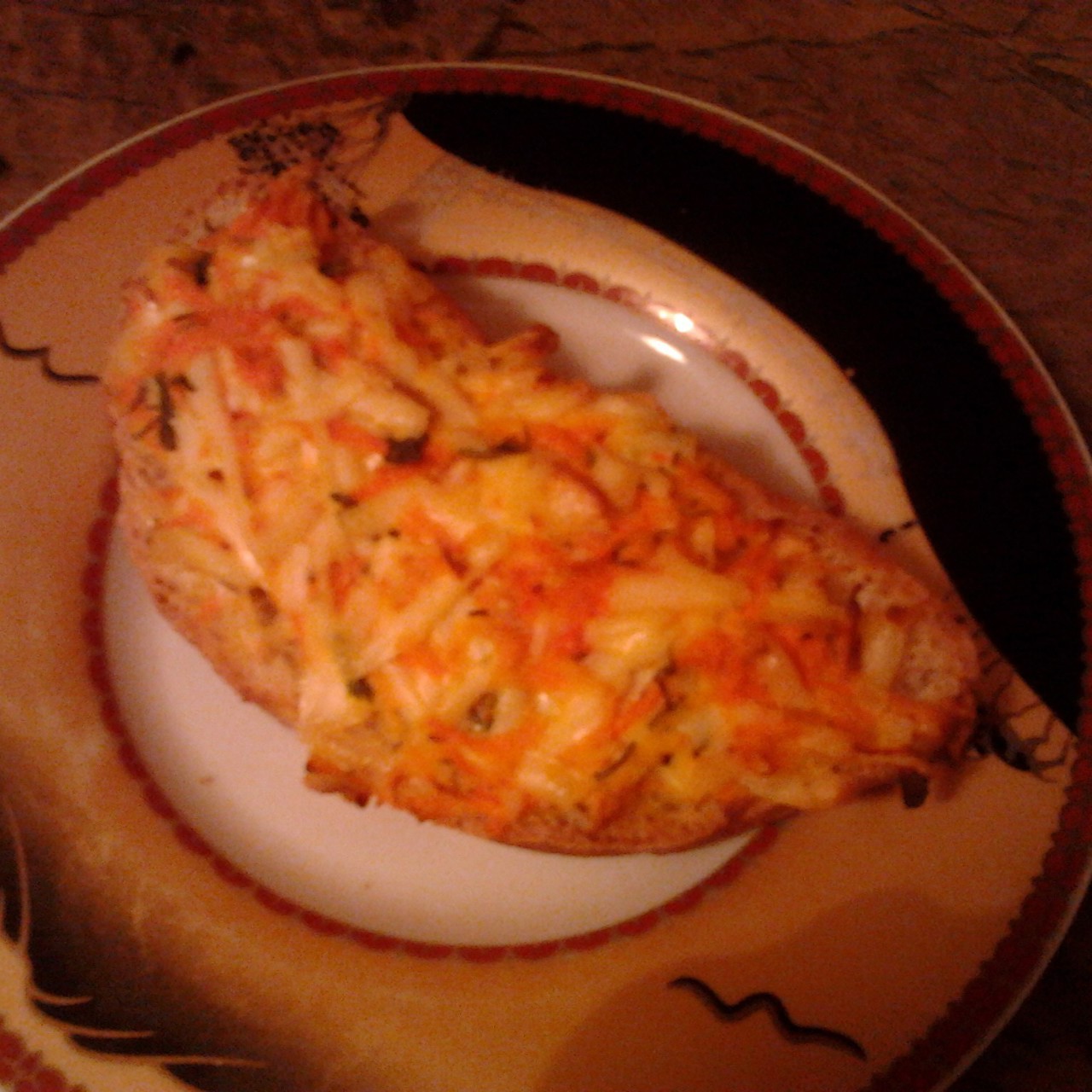 Горячий бутерброд с морковью