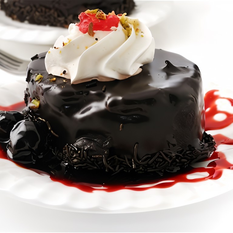 Горячий шоколадный торт