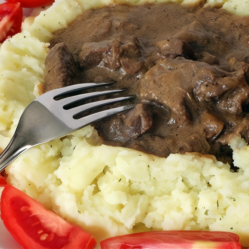 Говядина тушенная по-деревенски