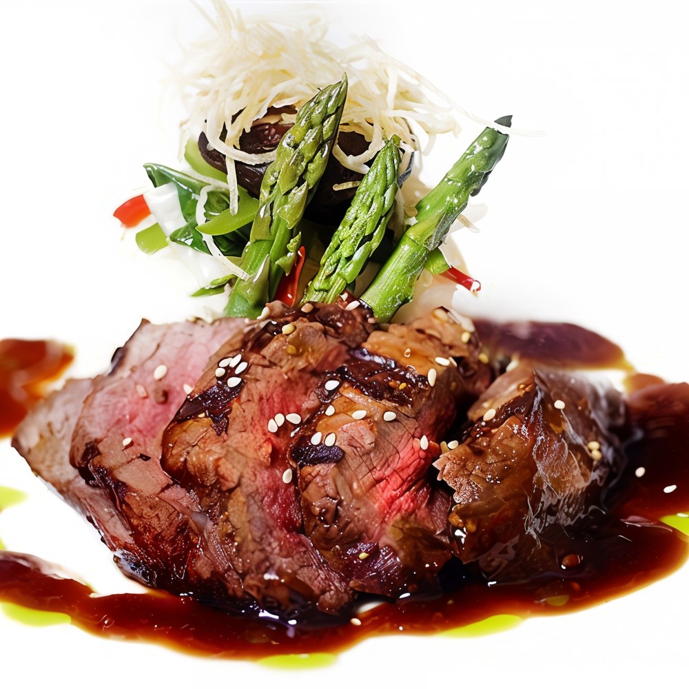 Говяжьи стейки на гриле с соусом барбекю из кофе