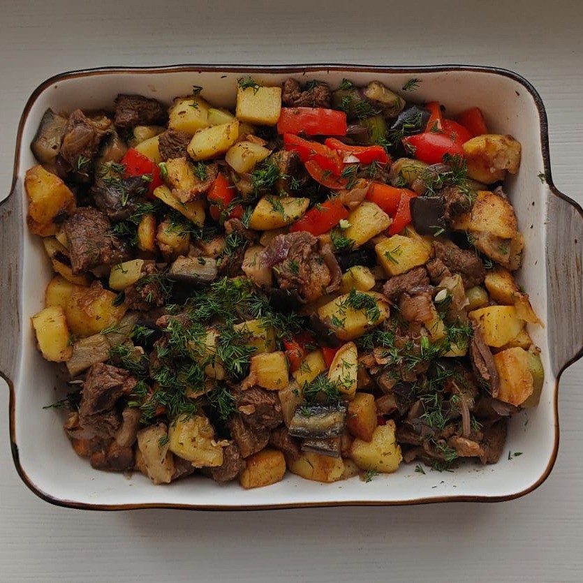 Говядина с овощами