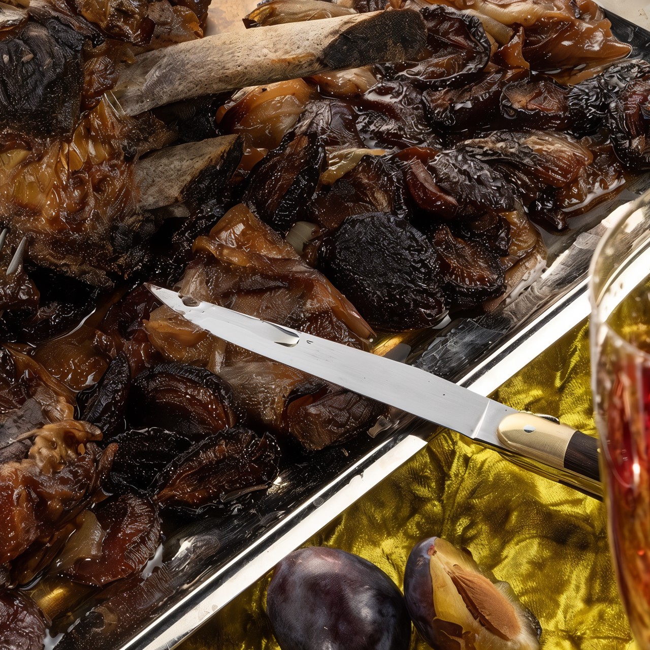 Говядина со сливами