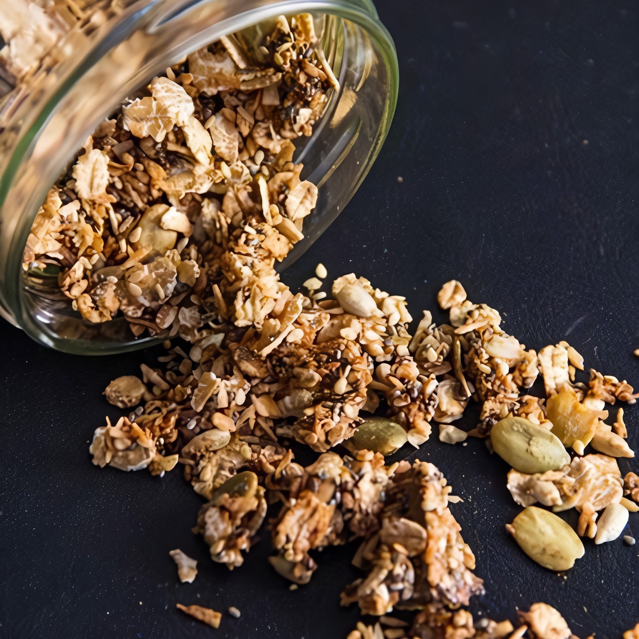 Гранола с корицей и мускатным орехом