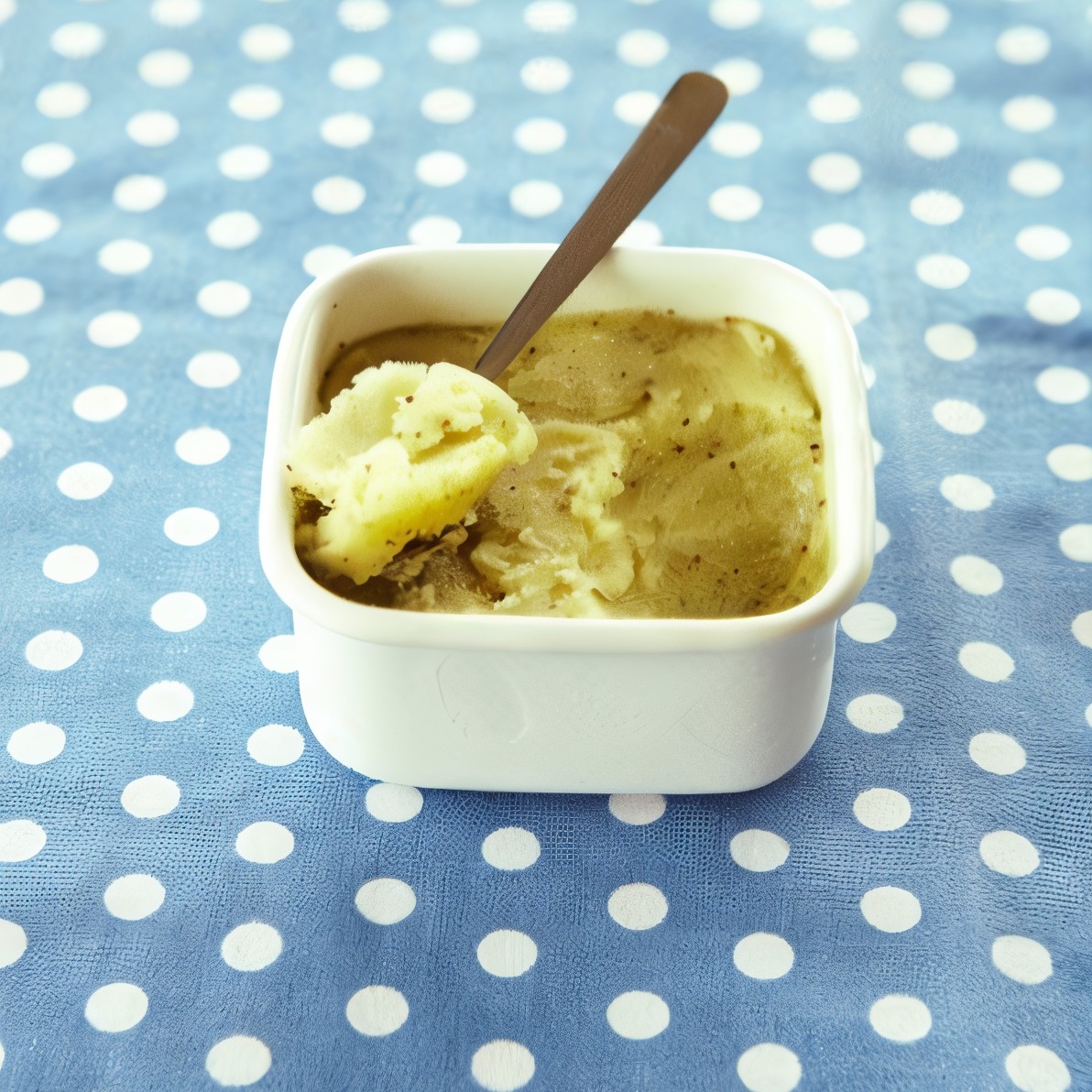 Греческая картофельная закуска с миндалем и чесноком