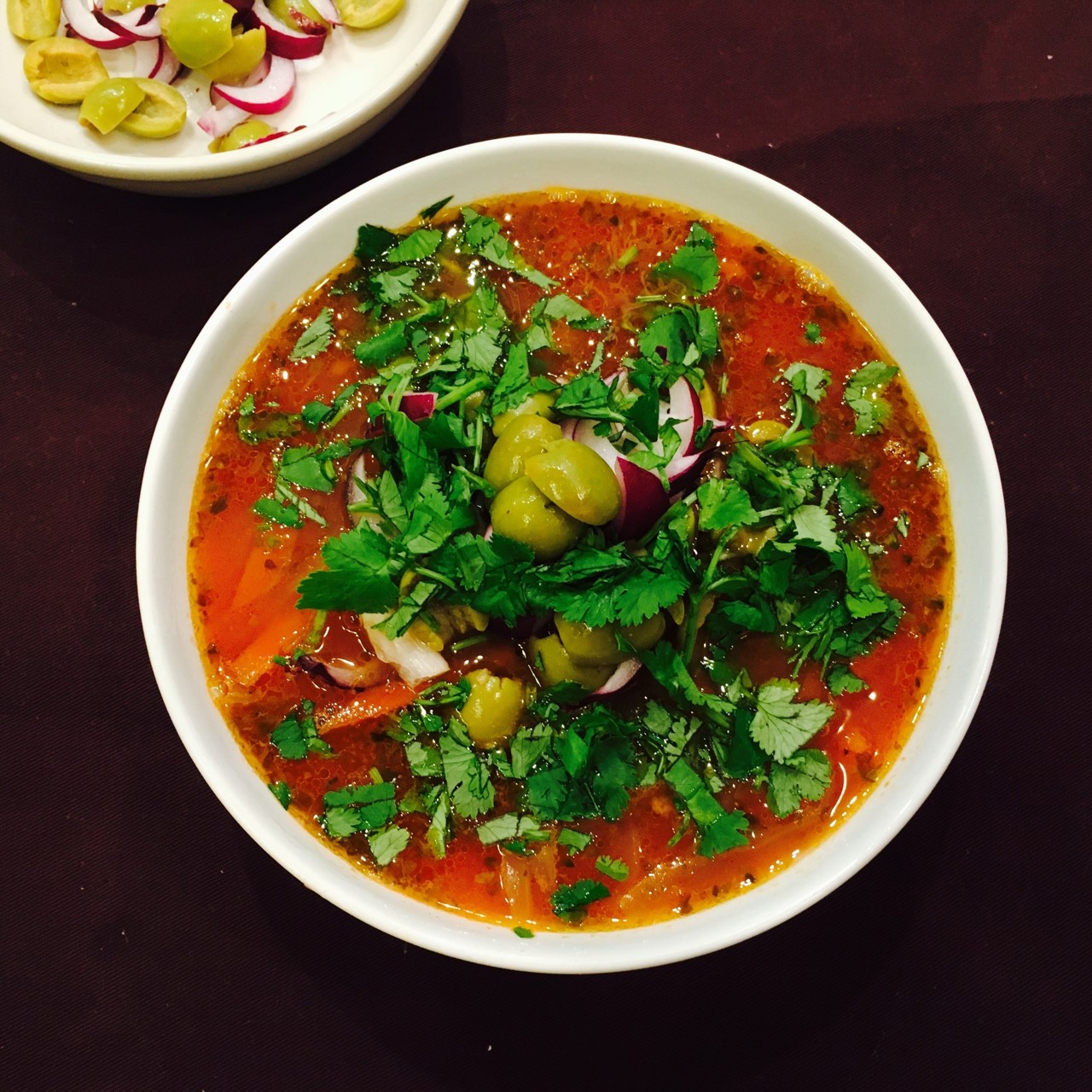 Греческий постный фасолевый суп