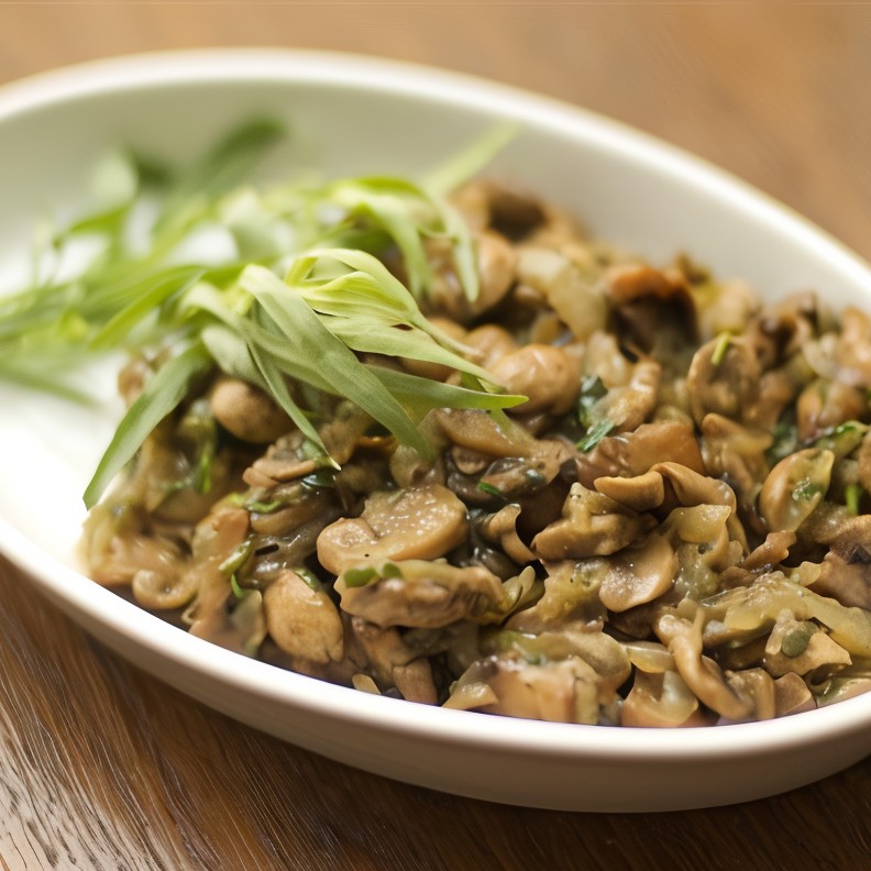 Грибы с тархуном