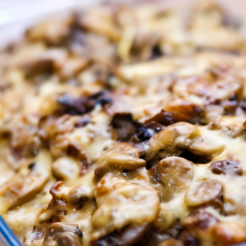 Грибы, запеченные с сыром (Mushroom Bouyiourdi)