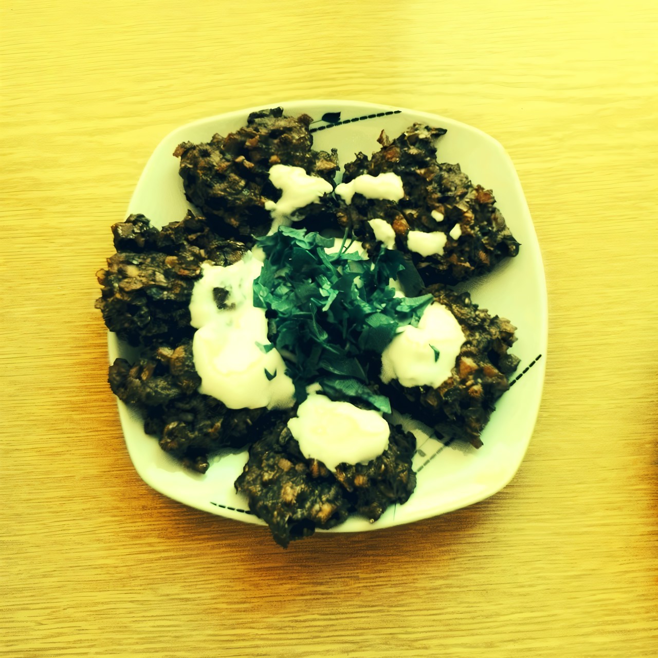 Грибные оладьи