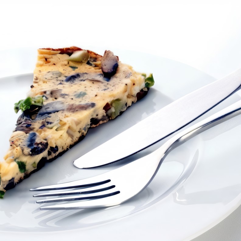 Грибной омлет с тимьяном и горгонзолой