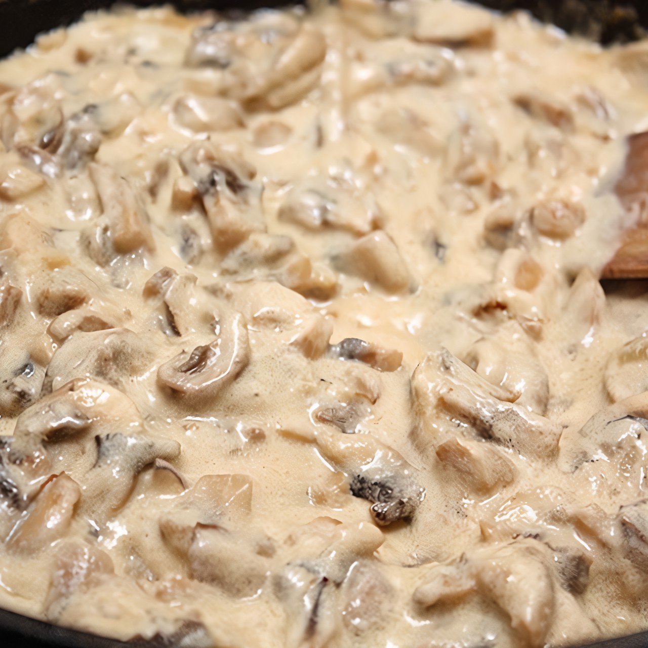 Грибной соус из шампиньонов со сливками