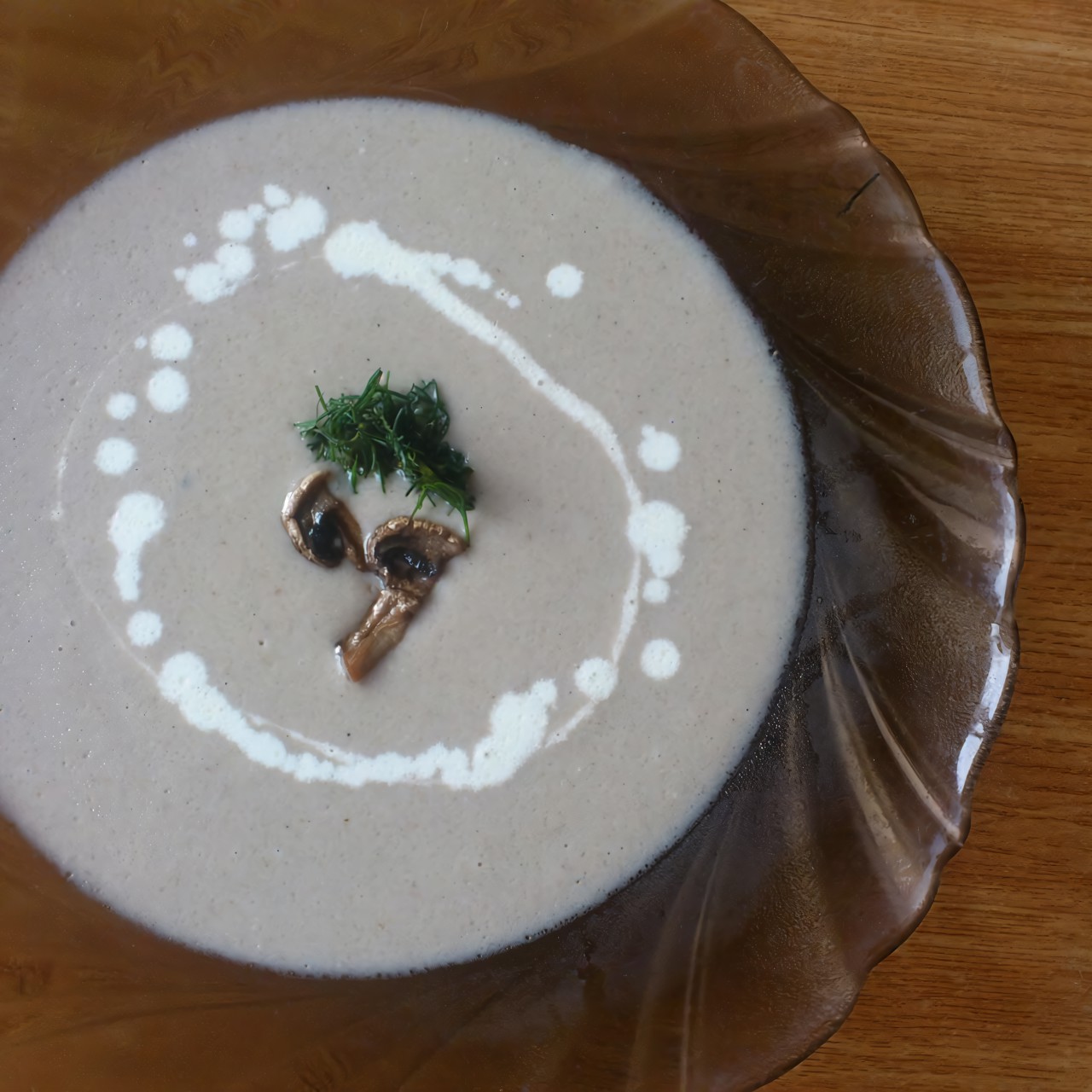 Грибной крем-суп с шампиньонами