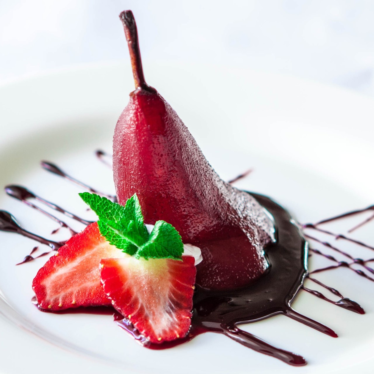 Груша в соусе убриако