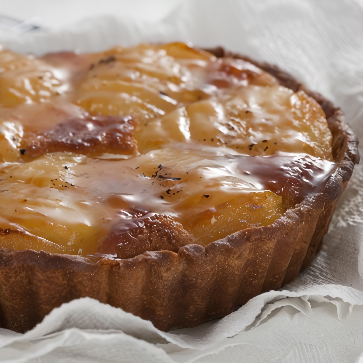 Грушевый тарт на шоколадно-миндальном тесте