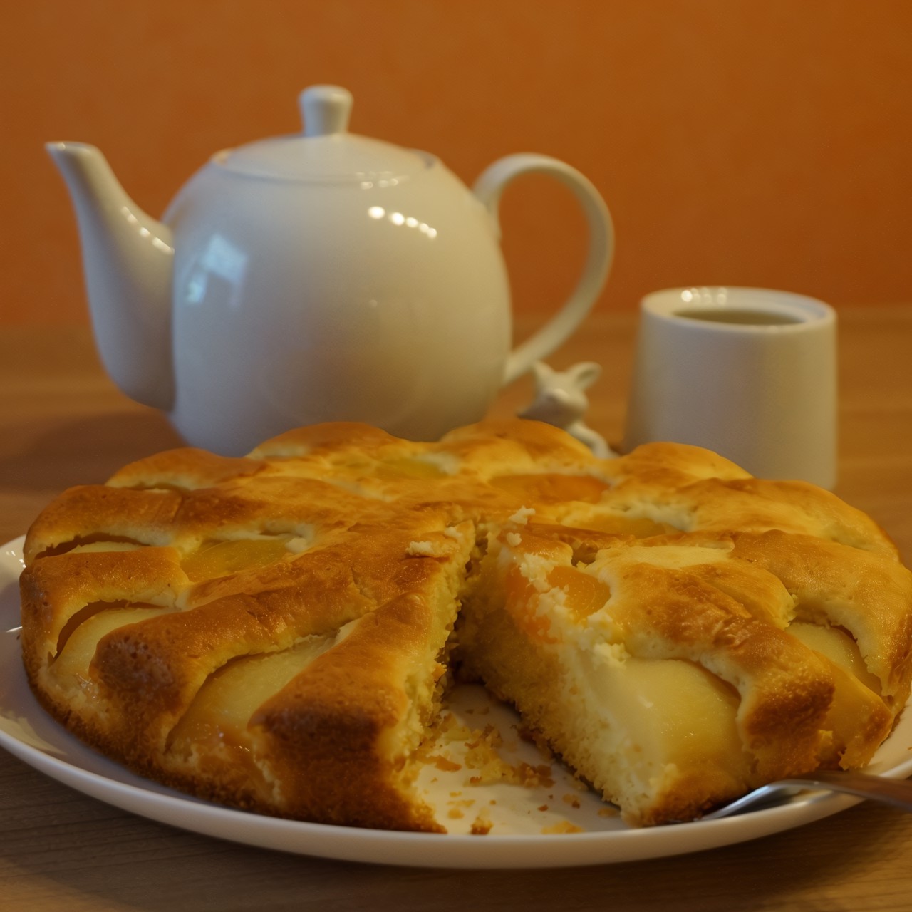 Грушево-абрикосовый пирог