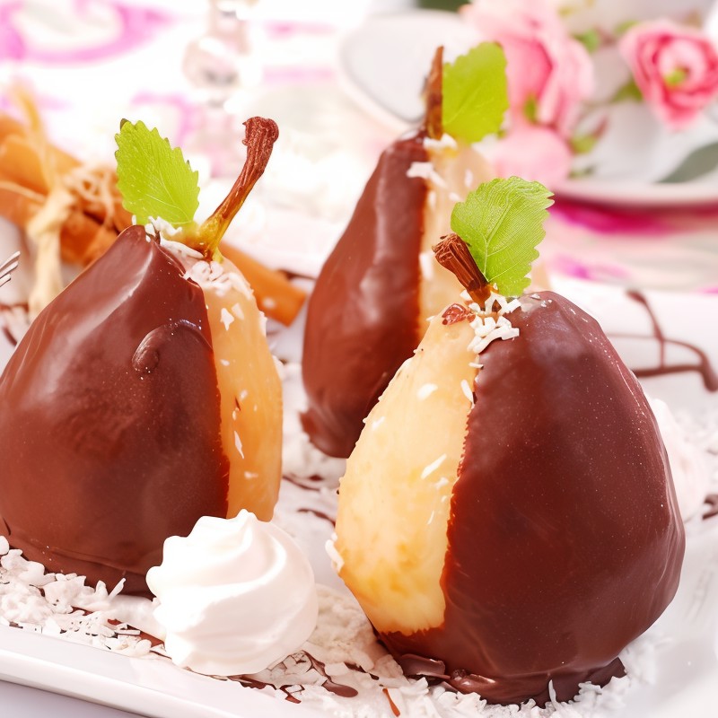 Груши в шоколаде