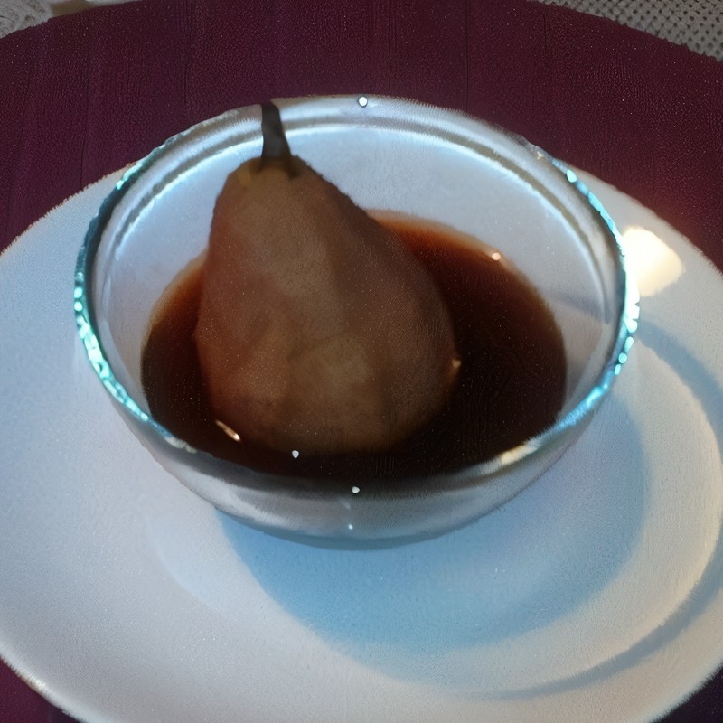 Груши, вареные в виноградном соке