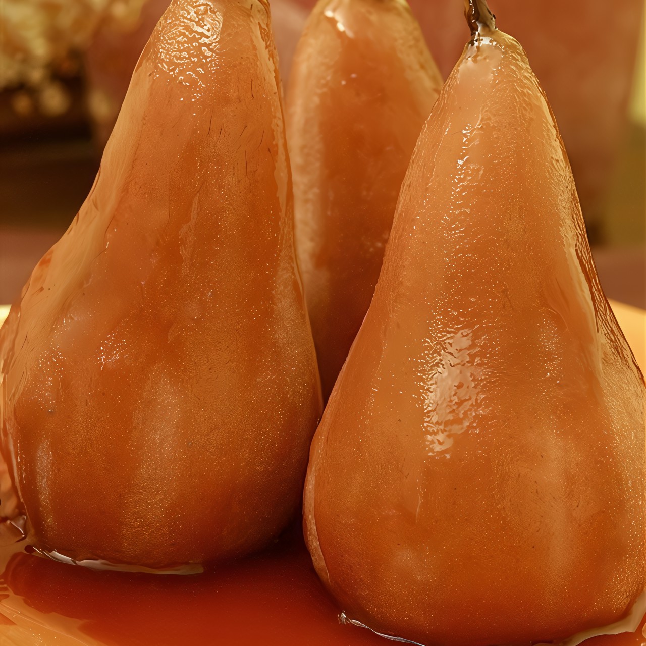 Груши, запеченные в вине марсала