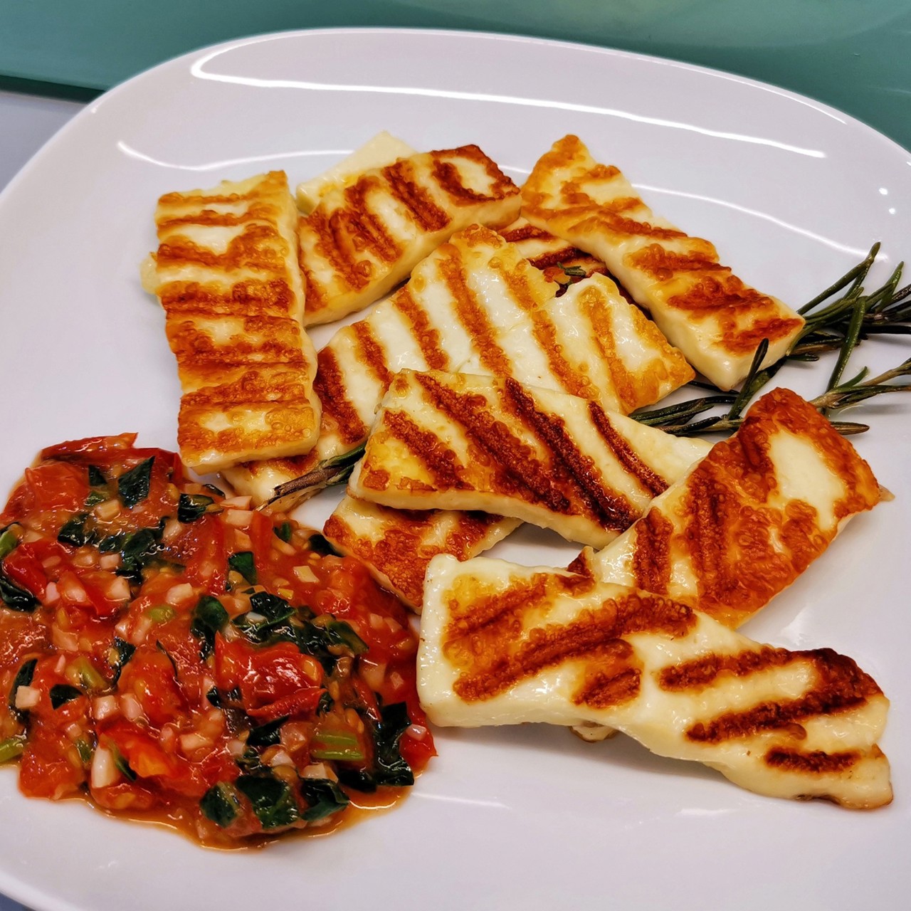 Халуми на сковороде