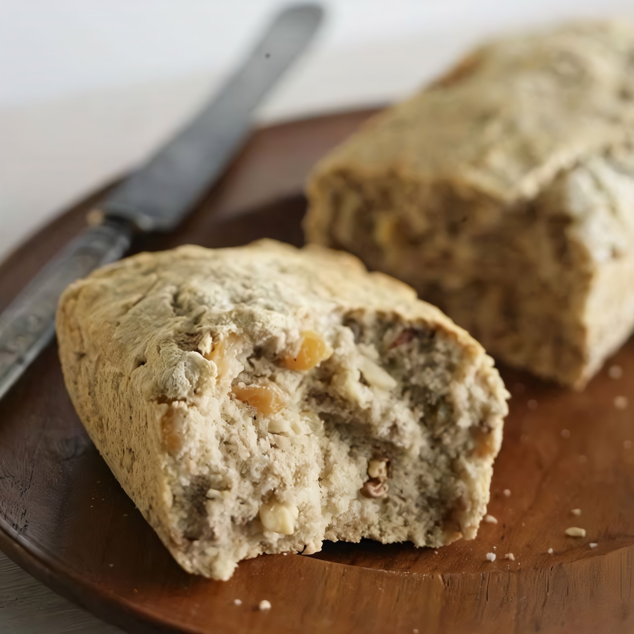 Хлеб с бананами, имбирем и бразильскими орехами