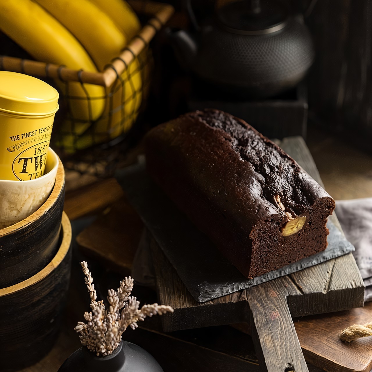 Хлеб шоколодно-банановый