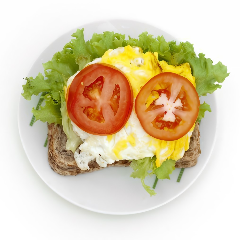 Хлебцы с омлетом